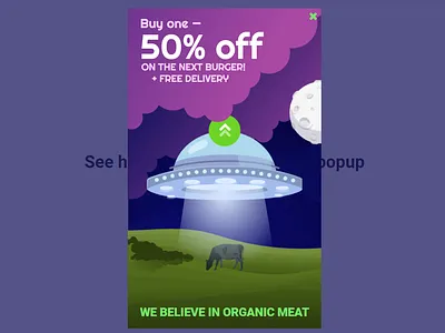 UFO Burgers elementor figma graphics landing page web design wordpress