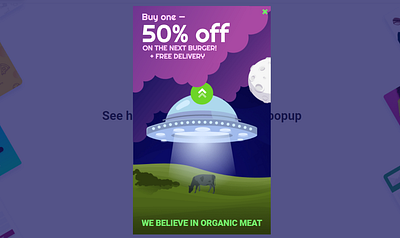 UFO Burgers elementor figma graphics landing page web design wordpress