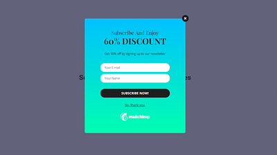 Subscribe now design elementor figma landing page web design wordpress