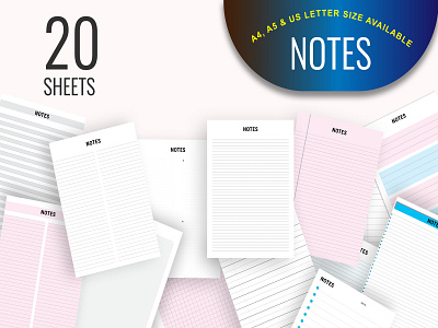 Colorful Notes Bundle best notes clean notes colorful colorful notes notes notes bundle planner simple notes unique notes