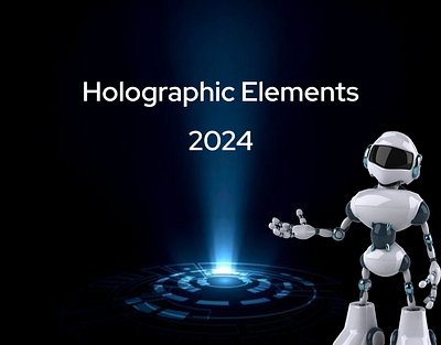 Holographic Elements augumented reality digital book graphic design hologram holographic ui ui web d school