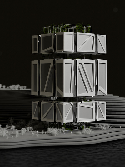 Skyscraper #6 3d abstrac architecture blender conceptart design visual