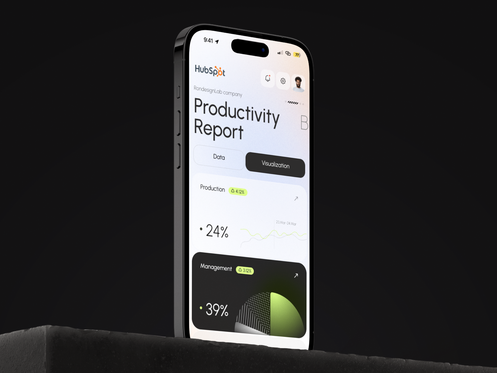 Hubspot CRM - Productivity Analytics Software admin app app design b2b business corporate crm dashboard design fintech management mobile mobile app optimization product design productivity saas software ui ux