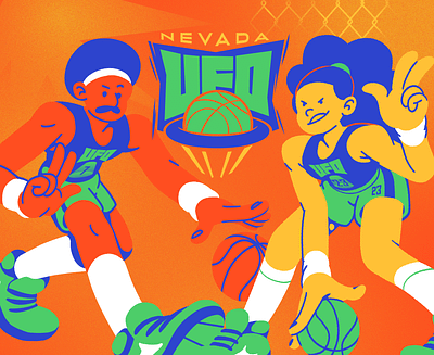 Nevada UFO advertising animation basketball branding cartoon colors design editorial graphic design illustration logo motion motion graphics sports vector