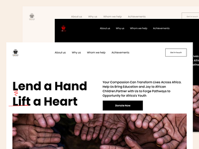 NGO Hoping Blacks design ui ux visual design web design