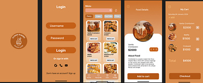 Yummy Bakery bakery brown graphic design ui