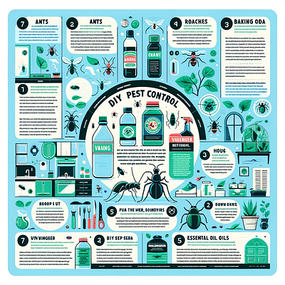 DIY Pest Control: Infographic for a Bug-Free Home graphic design illustration infographics pestcontrol