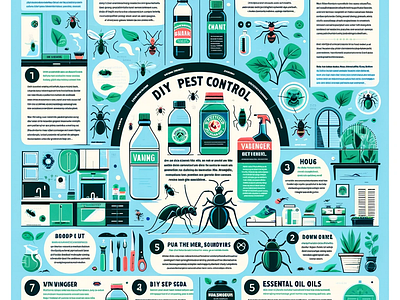 DIY Pest Control: Infographic for a Bug-Free Home graphic design illustration infographics pestcontrol