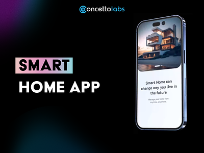 Smat Home Automation App graphic design home automation app logo smat home smat home automation app ui