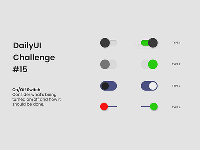 Daily UI #15 On/Off Switch app button creative dailyui design switch ui user interface ux