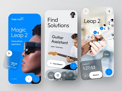 Magic Leap App - Innovative Virtual Assistant admin app app design ar assistant augmented automation b2b business crm dashboard design iot mobile mobile app product design saas software ui vr