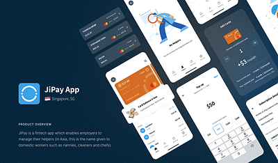 JiPay App figma graphic design ui ux