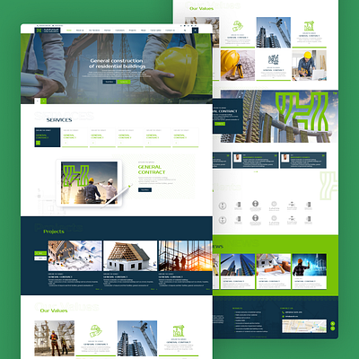 Hard Buildings Website ui