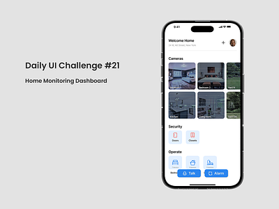 Daily UI #21 Home Monitoring Dashboard dailyui dashboard home monitoring minimal ui ux