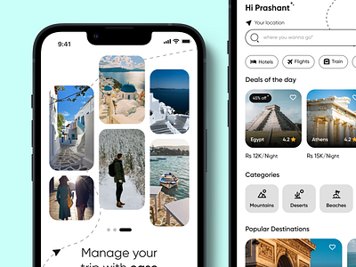Tripease ( Travel & booking app) flight booking hotelbooking app mobile app design travel app ui visual design