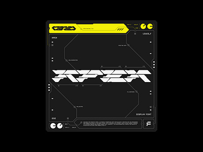 APEX abstract alphabet cyberpunk design font futuristic geometric graphic design motorsports racing scifi typography
