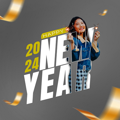 New Year social media post design graphic design poster