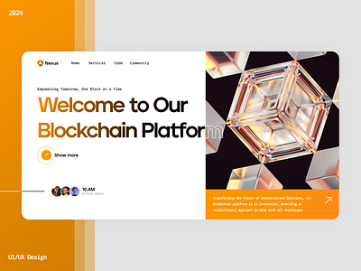 Nexus - Blockchain Platform | UX/UI Design Concept 3d crypto design dribbble dribbbleinspiration ui userinterface ux uxdesign webdesign