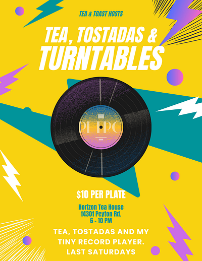 Event Promo Video | Tea + Turntables graphic design motion graphics video