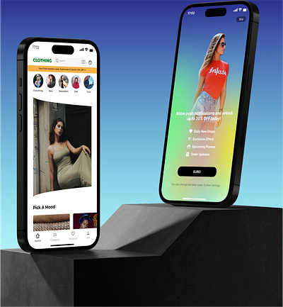 CLOTHING MOBILE APP. UI/UX DESIGN ecommerce figma uiux design