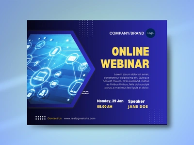 Online Webinar Social Media Template asset branding cop copy design design asset graphic design illustration in instagram business instagram post logo post promotion post social media creative social media design social media template ui