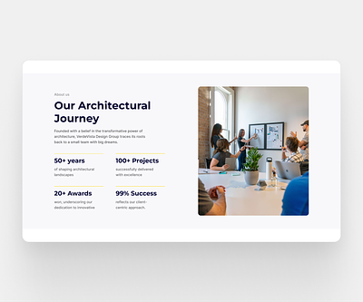 About us section - Web design about us about us section architecture architecture website clean design minimal modern sections ui web design web section web sections website
