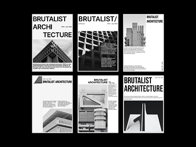 Brutalist architecture / Editorial layout, pt. 1 design editorial figma graphic design grid layout poster swiss ui ui design user interface web web design