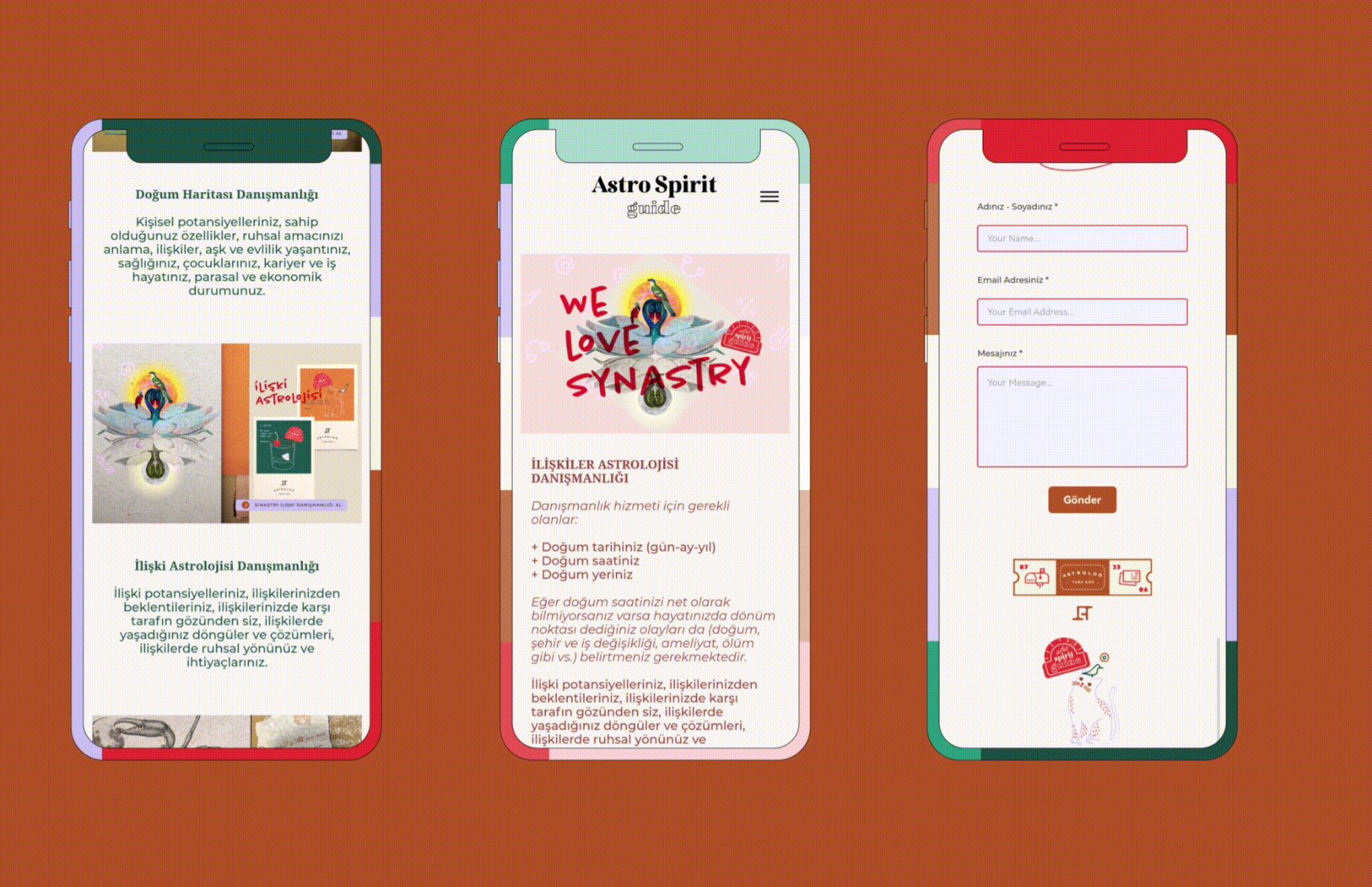 Astro Spirit Guide Web Design branding design graphic design illustration logo typography ui ux vector vintage website