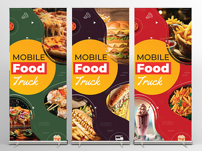 Food Roll up banner design, Signage, Pull up, Retractable banner ad advertisement agency backdrop banner billboard business company fastfood flyer design food food cart food tract marketing pop up banner poster design pull up banner retractable banner roll up banner signage design