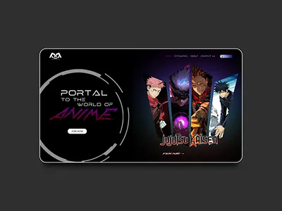 Anime encyclopedia ui uidesign uiux user user experience web design