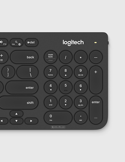 Logitech K780 Multi-device Wireless Keyboard design ui