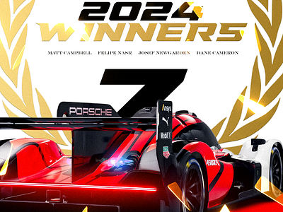 Porsche team Penske - Rolex Daytona 24H winners poster car cars design graphic graphic design motorsport poster racing visual