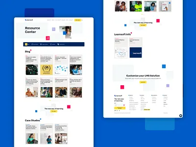 Learnsoft Resource Center web design