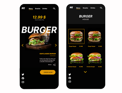 UI Food Design advertising branding burger design figma food graphic design graphic designer marketing restu social media ui uiux user experience user interface ux
