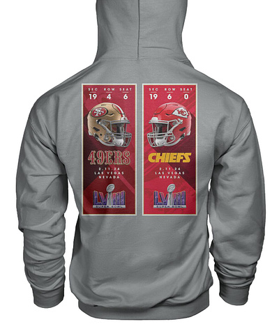 Chiefs vs 49ers Super Bowl LVIII Matchup Ticket Sales Shirt