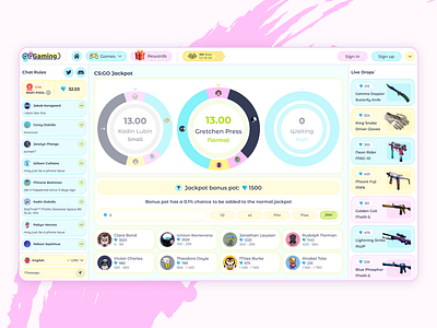 CSGO | Casino | Gamblin | iGaming app casino csgo design figma gambling graphic design igaming ui ux