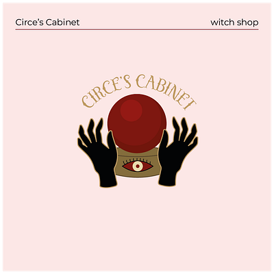 Circe's Cabinet/ witch shop logo brand identity branding graphic design illustration logo logo design typography