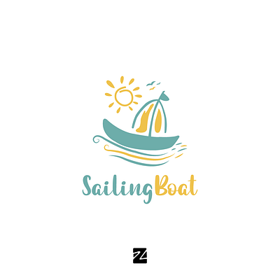 Sailing Boat Logo boat branding design graphic design logo logo boat logo maker logo templates logos logotype modern sailing simple logo vector vintages