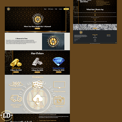 Diymond360 branding design graphic design logo ui web design webdesign website website design wordpress wordpress website
