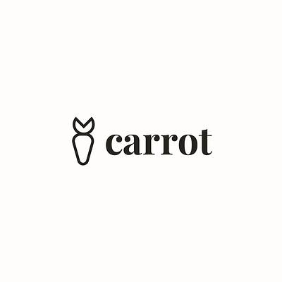 Carrot Logo brand branding carrot groceries grocery healthy kitchen logo online shop shopping simple store vegetable