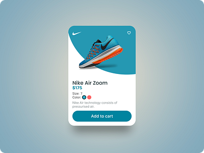 Nike Product Card brand figma product card ui ui challenge ui design ux