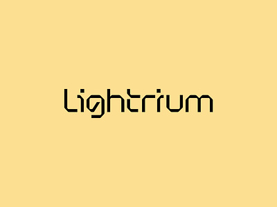 Lightrium — Logo design brand branding custom design futuristic identity logo logo design logomark logotype mark minimal modern visual identity