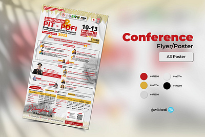 Conference Flyer/Poster adobe conference design elegant flyer forensic graphic design illustration posterf seminar social media vector webinar workshop