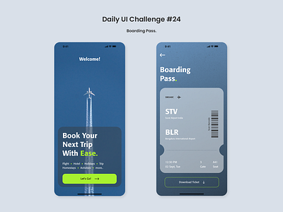 Daily UI #24 Boarding Pass app boarding pass dailyui design mobile app ui ux