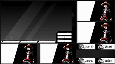 Stream Overlay Black White animation graphic design motion graphics overlay twitch