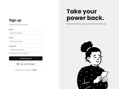 Sign up screen design interface ui uiux webdesign