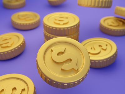 Coins 3d 3d art 3d artist 3d blender 3d coin 3d coins 3d icon 3d render blender coin coins dollar illustration youtube