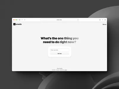 onedo - To Do app landing page product design productivity react app saas task management tasks to do to do app ui ui design website