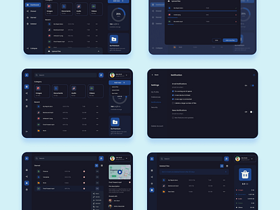 Cloud Storage Website dark mode cloud dark mode design desktop ui ux website