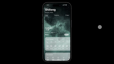 Daily UI #37 Weather Design animation dailyui design figma interaction ui ux weather